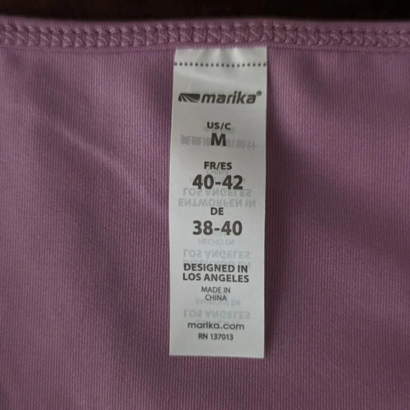 Marika Activewear Athleisure Tank Top Size Medium in Purple - Picture 7 of 12